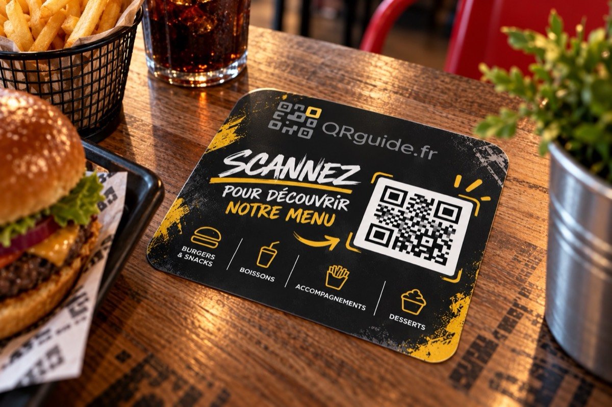 Support QR code table fast-food